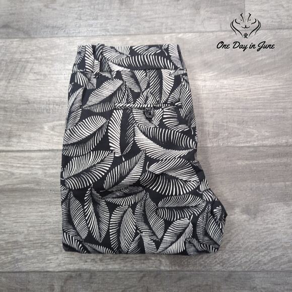 Merona Tropical Leaf Ankle Pants Size 2 - Picture 6 of 6